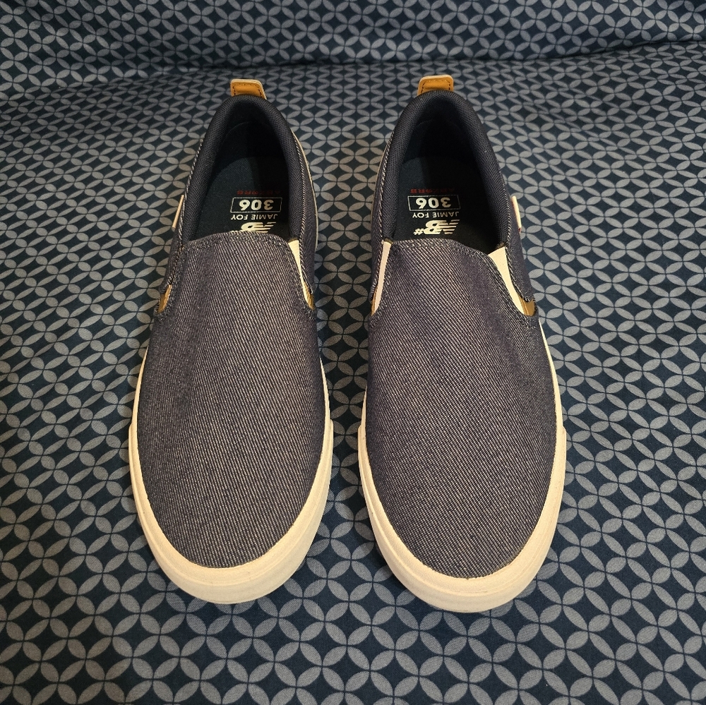 New Balance - Mens Blue and White Slip-On Loafers Casual Comfort. NWOT